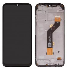 Дисплей для Tecno Spark 8C, черный, с рамкой, Original (PRC), KG5k, KG5j, #FPC6605-2