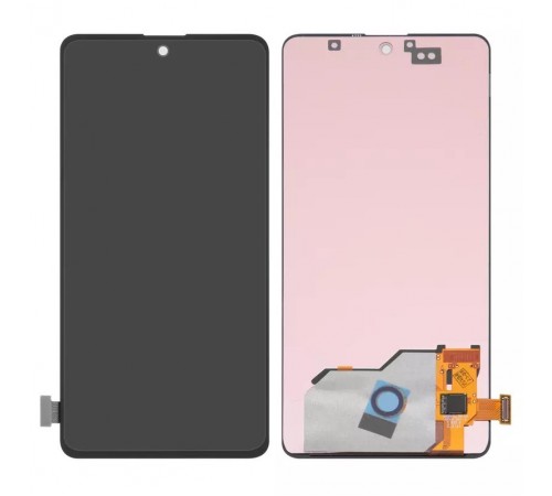 Дисплей для Samsung A515 Galaxy A51, чорний, без рамки, High Copy (OLED)