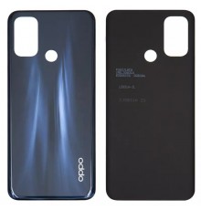 Задня панель корпусу для Oppo A53 4G, A53s 4G, A32, A33 (2020), чорна (Electric Black), Copy