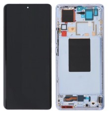Дисплей для Xiaomi 12 Pro, Xiaomi 12S Pro, синий (Blue), с рамкой, Original (PRC), 2201122C, 2201122G