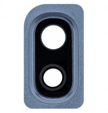 Скло камери для Samsung A105F/DS Galaxy A10, чорне, з рамкою