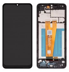 Дисплей для Samsung A045 Galaxy A04, черный, с рамкой, High Copy