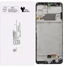 Дисплей для Samsung A165 Galaxy A16, черный, с рамкой, Original, сервисная упаковка, GH82-36253A