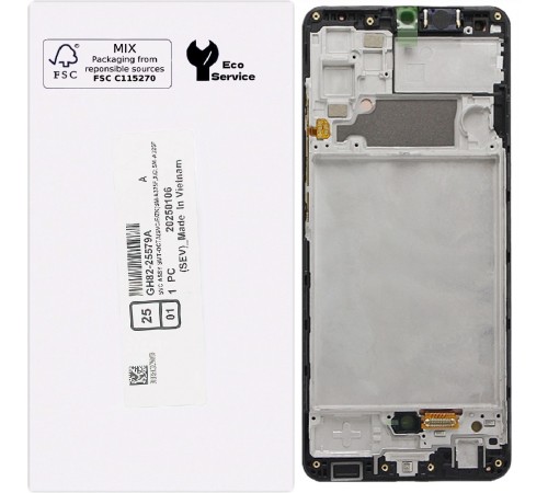 Дисплей для Samsung A165 Galaxy A16, черный, с рамкой, Original, сервисная упаковка, GH82-36253A Дисплей для Samsung A165 Galaxy A16, черный, с рамкой, Original, сервисная упаковка, GH82-36253A