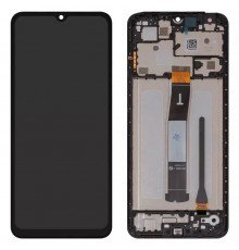 Дисплей для Xiaomi Redmi 12C, чорний, з рамкою, Original (PRC)