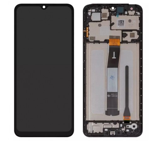 Дисплей для Xiaomi Redmi 12C, чорний, з рамкою, Original (PRC)