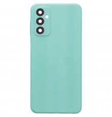 Задняя панель корпуса для Samsung M135 Galaxy M13, голубая (Light Blue), Copy + стекло камеры