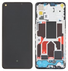 Дисплей для Realme GT Master; Oppo Reno 5 5G, черный, с рамкой, Original (PRC), RMX2202, CPH2159, PEGM00, PEGT00, CPH2145