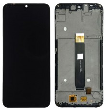 Дисплей для Motorola PAGA0004 Moto E6 Plus, чорний, з рамкою, High Copy XT2025