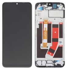 Дисплей для Oppo A57 4G, A57s, A57e, A77 4G, черный, с рамкой, Original (PRC)