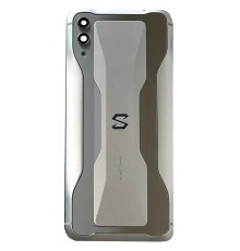 Задняя панель корпуса для Xiaomi Black Shark 2, серебристая + стекло камеры