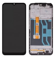 Дисплей для Realme C25, C25s, чорний, з рамкою, High Copy RMX3193, RMX3191, RMX3195, RMX3197, FPC-HT065H113-A1