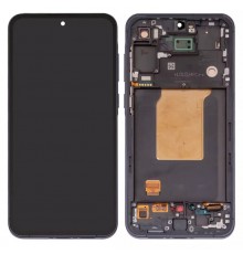 Дисплей для Samsung A556 Galaxy A55, черный, с рамкой, Original (PRC)