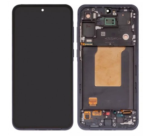 Дисплей для Samsung A556 Galaxy A55, черный, с рамкой, Original (PRC)