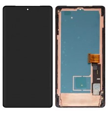 Дисплей для Google Pixel 7 Pro, чорний, з рамкою, High Copy (OLED)