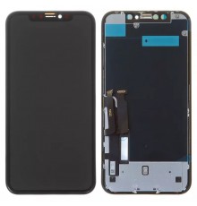 Дисплей для iPhone XR, черный, с рамкой, Original (PRC), NEW, Toshiba/Sharp version
