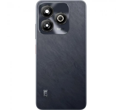 Задня панель корпуса для ZTE Blade A75 4G, чорна (Basalt Black) + скло камери