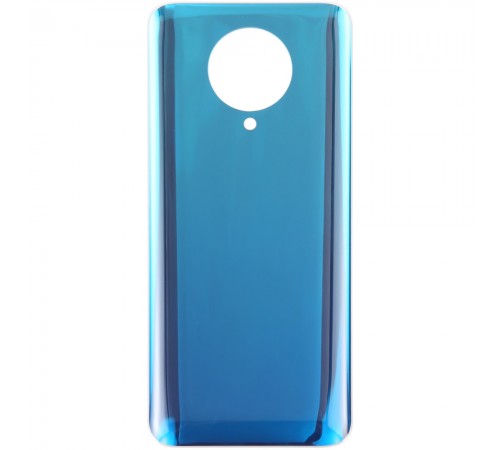 Задняя панель корпуса для Xiaomi Poco F2 Pro, Redmi K30 Pro, синяя (Neon Blue), Лого Poco
