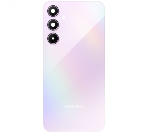 Задня панель корпусу для Samsung A356 Galaxy A35 5G, рожева (Lilac) + скло камери