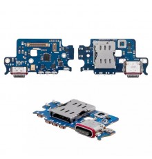 Шлейф для Samsung S911 Galaxy S23, коннектора зарядки, мікрофона, плата зарядки, Original (PRC)