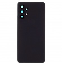 Задняя панель корпуса для Samsung A725 Galaxy A72, черная (Awesome Black), Copy + стекло камеры