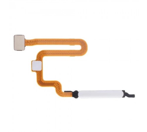 Шлейф для Xiaomi Poco M4 Pro 5G, Redmi Note 11 5G, сканера отпечатка пальца (Touch ID), серебристый, Original (PRC)