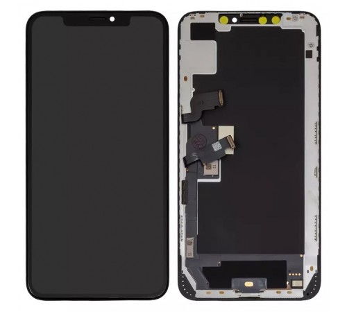 Дисплей для iPhone XS Max, чорний, з рамкою, High Copy (OLED), Self-welded OEM soft Дисплей для iPhone XS Max, чорний, з рамкою, High Copy (OLED), Self-welded OEM soft