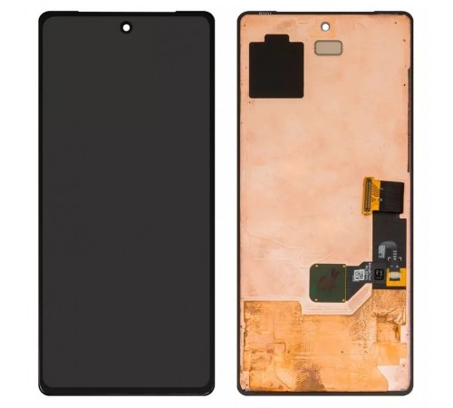 Дисплей для Google Pixel 7, чорний, без рамки, Оригінал (переклеєно скло), GVU6C, GQML3