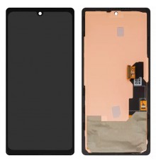 Дисплей для Google Pixel 6a, чорний, з рамкою, High Copy з широким обідком, (OLED) GX7AS, GB62Z, G1AZG
