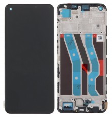 Дисплей для Realme 11 4G, черный, с рамкой, High Copy (OLED)