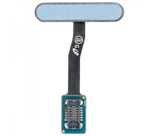 Шлейф для Samsung G970 Galaxy S10e, кнопки увімкнення, сканера відбитка пальця (Touch ID), синій (Prism Blue), Original (PRC)