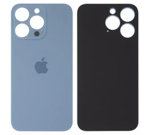 Задня панель корпусу для iPhone 13 Pro, голуба, не потрібно знімати скло камери, sierra Blue, big hole