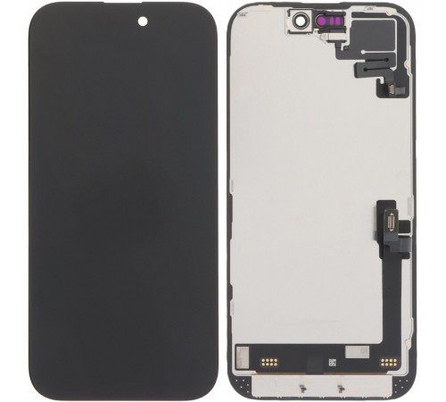 Дисплей для iPhone 16, чорний, з рамкою, Original (PRC), без помилки