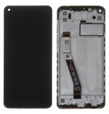 Дисплей для Xiaomi Redmi 10X 4G, Redmi Note 9, чорний, з рамкою, Original (PRC), M2003J15SC, M2003J15SG, M2003J15SS