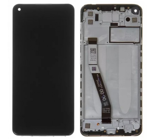 Дисплей для Xiaomi Redmi 10X 4G, Redmi Note 9, чорний, з рамкою, Original (PRC), M2003J15SC, M2003J15SG, M2003J15SS