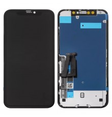 Дисплей для iPhone XR, чорний, з рамкою, Copy, з захисним екраном дисплея, (TFT), YOUDA