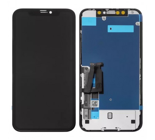 Дисплей для iPhone XR, чорний, з рамкою, Copy, з захисним екраном дисплея, (TFT), YOUDA Дисплей для iPhone XR, чорний, з рамкою, Copy, з захисним екраном дисплея, (TFT), YOUDA