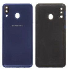 Задняя панель корпуса для Samsung M205F/DS Galaxy M20, синяя + стекло камеры