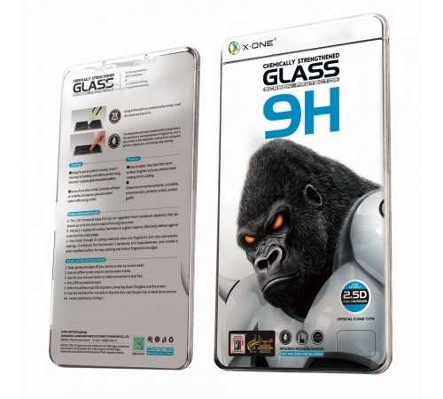 Захисне скло для Samsung S911 Galaxy S23, 2.5D, 9H, Gorilla Glass, X-One, чорний