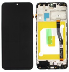 Дисплей для Samsung M205 Galaxy M20, черный, с рамкой, High Copy (OLED)