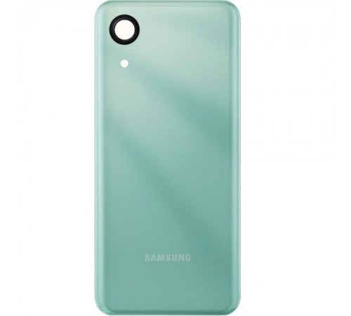 Задняя панель корпуса для Samsung A032 Galaxy A03 Core, зеленая (Mint) + стекло камеры