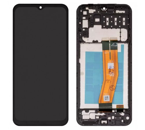 Дисплей для Samsung A145 Galaxy A14, черный, Best copy, с рамкой, High Copy с желтым шлейфом Дисплей для Samsung A145 Galaxy A14, черный, Best copy, с рамкой, High Copy с желтым шлейфом