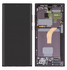 Дисплей для Samsung S908B Galaxy S22 Ultra 5G, черный, с рамкой, Original (PRC)