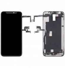 Дисплей для iPhone XS, черный, с рамкой, Original (PRC), с верхним шлейфом