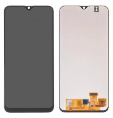 Дисплей для Samsung A205 Galaxy A20, A205F/DS Galaxy A20, M107F/DS Galaxy M10s, черный, без рамки, High Copy с широким ободком, (OLED)