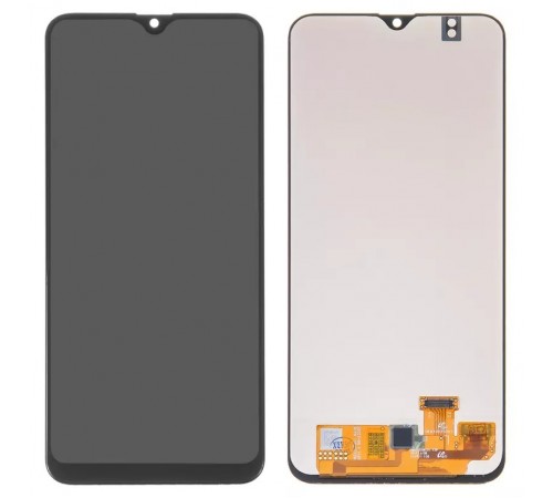 Дисплей для Samsung A205 Galaxy A20, A205F/DS Galaxy A20, M107F/DS Galaxy M10s, черный, без рамки, High Copy с широким ободком, (OLED)