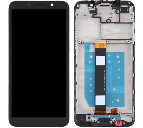 Дисплей для Motorola Moto E6 Play XT2029, чорний, з рамкою, High Copy