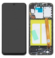 Дисплей для Samsung A202 Galaxy A20e, черный, с рамкой, Original (PRC)