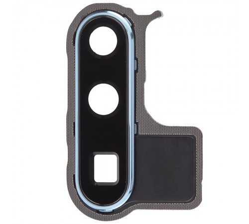 Стекло камеры для Huawei P30 Pro, синее (Aurora Blue), с рамкой Стекло камеры для Huawei P30 Pro, синее (Aurora Blue), с рамкой
