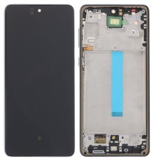 Дисплей для Samsung A736 Galaxy A73 5G, серый, с рамкой, High Copy (OLED)